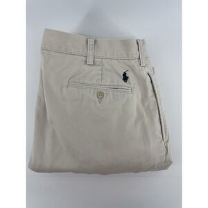 Polo Ralph Lauren Pants Mens 40X30(29) Khaki Beige Pleated Chino Casual Vintage
